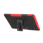 Armor Shockproof Anti-slip PC Tablet Protective Case with Stand for iPad 10.2 inch 2019 RED COLOUR