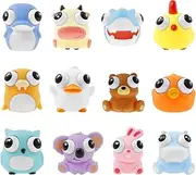 Eye Popping Squishy Fidget Toys, for Calming Relief, Hand Exercise , Cute & Funny Animal with Eye Poppers , for Adults Anxiety ADHD, Stress Toys Fidget Toys for Adults Kids