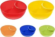 5 Snack & Dip Bowls, Chip and Dip Serving Set, Bread Dipping Bowls, Serving Dish for Chips, Dips, Salad, Nuts, Pistachios