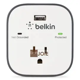 ::bonJOIE:: 美國貝爾金 Belkin 1-Outlet Surge Protector with USB 迷你單孔插座 防突波 電源延長線