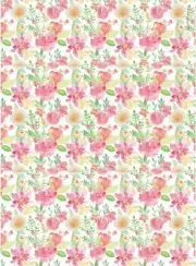 Stamperia Rice Paper Sheet A4-Aquerel Flower, Circle Of Love - 6 Pack