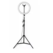 Selfie Circle Lamp 10 LED Ring Light Tripod Phone Holder Stand Dimmable Diva