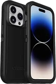 OtterBox iPhone 14 Pro Max (ONLY) Defender Series XT Case - Black, screenless, Rugged, Snaps to MagSafe, Lanyard Attachment