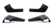Pack of 4 Black RV Gutter Spouts with Extensions for Rainwater Runoff