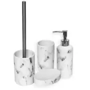 Marble Bath Set Accessories Tumbler lotion soap dispenser soap dish Toilet Brush