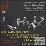 JUILLIARD STRING QUARTET LIVE AT THE LIBRARY OF CONGRESS - VOL. 1: WITH CLAUDIO ARRAU 1963/4 [2CD]