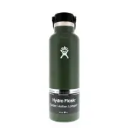 Hydro Flask Standard Mouth Water Bottle with Flex Cap Olive 21oz/621ml