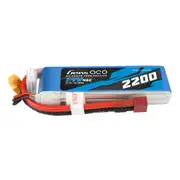 Gens Ace 2200mAh 7.4V 2S 45C Soft Case LiPo Battery w/Deans Connector