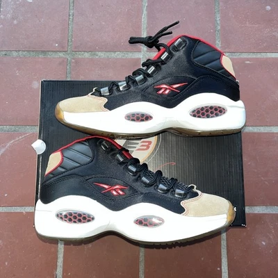 Reebok Mens Question Mid “Reverse 76ers” Size:8M H00847
