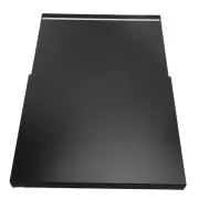 (Black)Coffee Machine Tray Carbon Steel Coffee Maker Countertop Moving