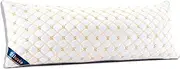 Siluvia Full Body Pillow for Adults-Premium Adjustable Loft Quilted Body Pillows Fluffy Body Pillow Quality Plush Pillow Down Alternative Long Bed Pillow