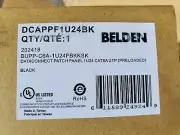 Belden 24 Port Patch Panel Cat6A UPT Black