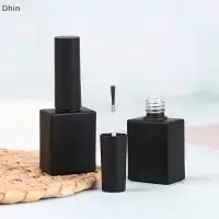 在飛比找蝦皮購物優惠-[Dhin] 15ml 空指甲油玻璃瓶圓形刷子和瓶蓋可再填充