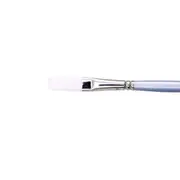 Jasart White Taklon Flat Long Art Painting Brush Watercolour/Acrylic Size 1 1/2