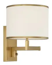 Crystorama Madison 1 Light Aged Brass Task Light