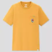 NEW Uniqlo Men UT Doraemon Short Sleeve T-Shirt Yellow XS