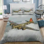 Boeing B-17 in Flight Doona / Duvet Cover and 2 Pillow Slips