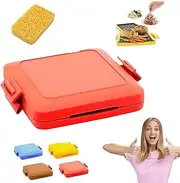 Microwave Toastie Maker,Toastie Microwave Sandwich Maker,Microwavable Toastie Maker,Microwave Toastie Sandwich Maker,Cooking Fast and Dishwasher Safe (Red)