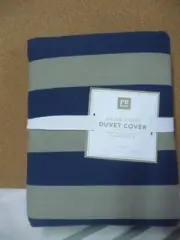 Pottery Barn Teen Dylan STripe Duvet cover Full QUEEN