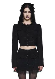 [Dolls Kill] Chance Rendezvous Tweed Blazer (Brooklyn)