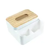 2Pcs Desktop Cosmetic Skin Care Products Plastic Rack Multi-Grids Tissue Box Household Remote Control Storage Box