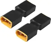 RIIEYOCA XT60 Male to Male Connector no Wire Adapter,XT60 Connector Adapter for RC FPV Car Plane Drone LiPo Battery etc XT60 Port Conversion