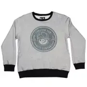 New Neff Boys Youth Daily Crew Sweatshirt Medium Grey