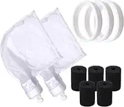 S-Union Pool Cleaner Parts for Polaris, 2 Pack 280 All Purpose Bag, 3 Pack Pool Cleaner All Purpose Tire, 5 Pack Sweep Hose Scrubber Replace for Polaris 280 Part NO K13 K16 C-10 9-100-3105