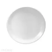 Oneida F8000000146C Bufflalo Bright White Ware 9¾" Porcelain Coupe Plate - 2 DZ