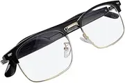 AI Translation Glasses, Anti Blue Light Smart Glasses, Real Time Translation, Noise Cancelling Mic, Touch Control, Stereo Sound, for Men and Women