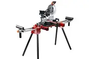 BAUMR-AG 305mm Dual Bevel Sliding Compound Mitre Drop Saw and Adjustable Stand Combo