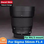Sigma 56mm F1.4 DC DN Contemporary M4/3 Decal Skin Lens Sticker Vinyl Wrap Film