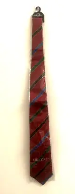 Oroton Red Mens Striped Business Work Tie Brand New
