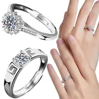 在飛比找momo購物網優惠-【MoonDy】戒指 指環 情侶對戒 造型戒指 開口戒指 純