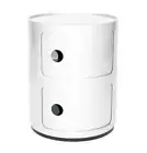 Anna Castelli Ferrieri Replica Componibili Storage Unit 2-Drawer - White