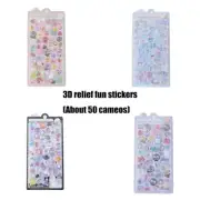 Cartoon 3D Stickers 3D Animal Sticker for Decorating Planner Pen Case