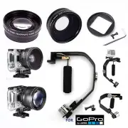 WIDE ANGLE LENS + TELEPHOTO ZOOM LENS + IMAGE STABILIZER FOR GOPRO HERO5 BLACK