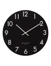 [One Six Eight London] JACKSON Black 30cm Silent Wall Clock