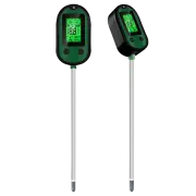 Garden 5 in 1 Soil Moisture Sensor pH Meter Metal Probe Soil Moisture Detector Acidity Temperature Tester for Plants Flo