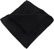 [Amosfun] Warm Couch Blanket Polar Fleece Throw Thick Black Fleece Blanket Home Camping 70x100cm