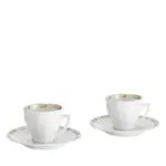 Baccarat Talleyrand Coffee Cup and Saucer, Service for 2