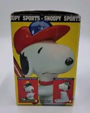 Vintage Peanuts 1997 Snoopy Sports "Snoopy at Bat" Ceramic Figurine