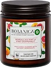 Air Wick Botanica Scented Candle, Moroccan Mint and Pink Grapefruit 205g