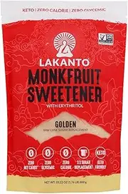 Monk Fruit Sweetener All Natural Sugar Substitute, Golden, 28.22 Ounce (Pack of 2)