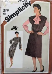 Simplicity Sewing Pattern #5702 Misses Size 10 Pullover Dress, Jumper UNCUT