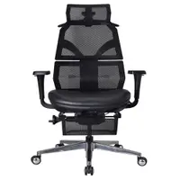 在飛比找特力屋線上購物優惠-[特價]艾索人體工學椅 電腦椅 ESCL-A77 黑 皮座椅