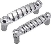 Ruhnjyg Electric Guitar Bridge Saddle,Quik Change Tune-O-Matic Guitar Bridge | Precise Intonation Adjustment Instrument Supplies for School Events, Live Performances, Recording Scenes, Concerts