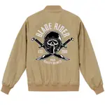 任我行騎士部品 BLADE RIDER BOMBER JACKET 飛行外套 復古風 休閒 防風 刺繡LOGO 卡其色