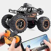 Hokcus Remote Control Car with 1/18 Scale 720P Hd FPV Camera Rc Fast Drift Car High Speed Climbing Cars for Adults 20Min Play for Adults Boys Girls/1 Battery Pack/2 Battery Packs