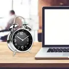 Round 4" Alarm Clock Retro Double Bell Mechanical Timer Room Desktop Alarm Clock